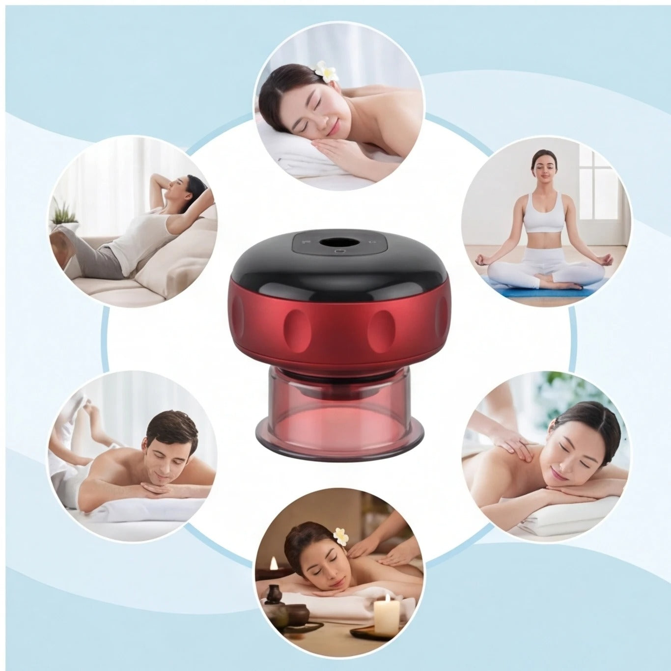 2-in-1 Heating Cupping Massager
