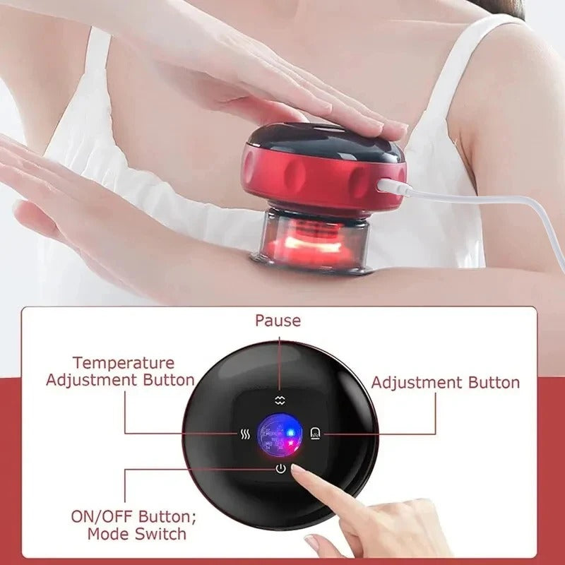2-in-1 Heating Cupping Massager
